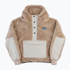 Bluza polarowa damska KAVU Moon Ridge. Brązowe bluzy damskie KAVU, bez wzorów, z polaru, sportowe, bez ramiączek, bez kaptura. Za 389.99 zł.