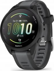 Zegarek sportowy Garmin Forerunner 165 Czarny (010-02863-20). Czarne zegarki sportowe Garmin, bez wzorów. Za 1,030.99 zł.