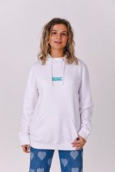 Bluza z kapturem Retro OOSC. Zielone bluzy damskie OOSC, bez wzorów, z bawełny, klasyczne, bez ramiączek, z kapturem. Za 294.99 zł.