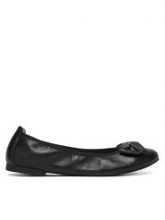 Caprice Baleriny 9-22111-46 Czarny. Czarne balerinki damskie Caprice, bez wzorów, ze skóry, bez obcasa, bez zapięcia. Za 209.99 zł.
