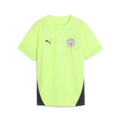 Młodzieżowa koszulka treningowa Manchester City PUMA. Niebieskia bluzki damskie Puma, l, bez wzorów, młodzieżowe, bez kołnierzyka, bez ramiączek. Za 199.00 zł.