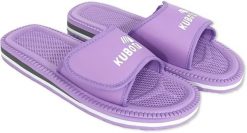 Piankowe klapki Kubota - Rzep Rozmiar 39 Fioletowe. Fioletowe klapki damskie Kubota, bez wzorów, sportowe, bez obcasa, bez zapięcia. Za 49.99 zł.