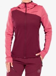 Bluza z kapturem damska La Sportiva Cosmic Thermal Hoody. Czerwone bluzy damskie La Sportiva, m, bez wzorów, z materiału, eleganckie, bez ramiączek, z kapturem. Za 576.39 zł.