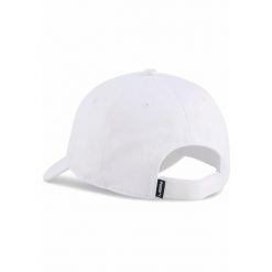 Czapka z daszkiem z naszywką z logo No. 1 ESS PUMA White. Białe czapki damskie Puma, z aplikacjami, sportowe. Za 69.99 zł.