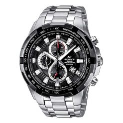 Zegarek męski Casio EF-539D-1AVEF, Quartz, 47mm, 10ATM. Czarne zegarki męskie Casio, bez wzorów. Za 596.20 zł.