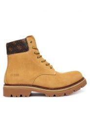 Guess Trapery FMFSIR LEA10 Beżowy. Brązowe buty zimowe męskie Guess, z aplikacjami, z nubiku, bez obcasa, bez zapięcia. Za 559.99 zł.