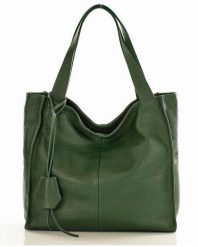 Torebka damska zielona MARCO MAZZINI s139c. Zielone shopperki damskie bez wzorów, ze skóry, na ramię, duże, bez dodatków. Za 379.05 zł.