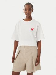 Vero Moda T-Shirt Tammie 10352701 Biały Regular Fit. Białe t-shirty damskie Vero Moda, xs, bez wzorów, z bawełny, bez kołnierzyka, bez ramiączek. Za 119.99 zł.