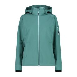 Kurtka damska turystyczna CMP 39A5006. Zielone kurtki sportowe damskie CMP, xs, bez wzorów, z softshellu, bez ramiączek, bez kaptura, trekkingowe. Za 340.00 zł.