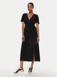 Billabong Sukienka codzienna Jet Set EBJWD00134 Czarny Regular Fit. Czarne sukienki damskie Billabong, na co dzień, m, bez wzorów, z wiskozy, bez kołnierzyka, bez ramiączek, proste. Za 349.99 zł.
