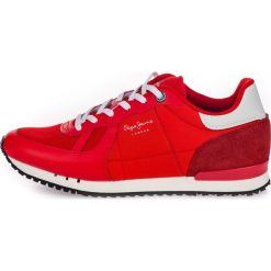 Pepe Jeans tenisówki męskie Tinker Hr 41 czerwone. Czerwone trampki męskie Pepe Jeans, bez wzorów, z jeansu, bez zapięcia. Za 365.00 zł.