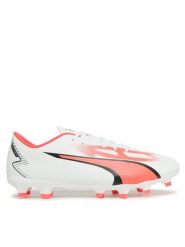 Puma Buty do piłki nożnej Ultra Play Fg/Ag 107423 01 Biały. Białe buty sportowe męskie Puma, bez wzorów, ze skóry, bez zapięcia. Za 159.99 zł.