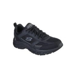 Buty sportowe Sneakersy męskie, Skechers Oak Canyon-Verketta. Czarne buty sportowe męskie Skechers, bez wzorów, z gumy, bez zapięcia, trekkingowe. Za 259.99 zł.
