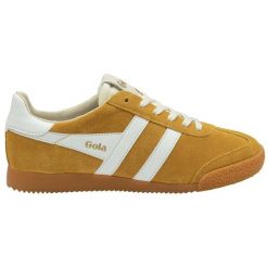 Sneakersy damskie Gola Elan. Białe obuwie sportowe damskie Gola, bez wzorów, bez zapięcia, na fitness i siłownię. Za 449.00 zł.