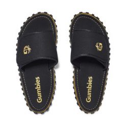 Klapki GUMBIES STRIDER SLIDE UNISEX. Czarne klapki damskie Gumbies, bez wzorów, bez zapięcia. Za 114.99 zł.