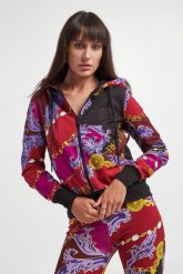 Bluza damska z kapturem VERSACE JEANS COUTURE. Bluzy damskie Versace Jeans Couture, m, bez wzorów, z jeansu, bez ramiączek, z kapturem. W wyprzedaży za 1,175.30 zł.