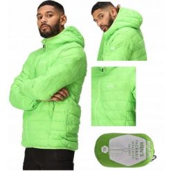 Kurtka turystyczna dla mężczyzn Hooded Hillpack z kapturem. Zielone kurtki męskie Regatta, m, bez wzorów, z poliamidu, sportowe, z kapturem. Za 139.99 zł.