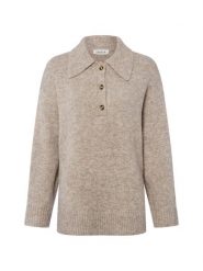 EDITED Damski sweter z dzianiny z zawartością wełny - Laiani Jumper Kobiety Sztuczne włókno brązowy marmurkowy, 36. Brązowe swetry nierozpinane damskie Edited, bez wzorów, z dzianiny, bez kołnierzyka, bez ramiączek. Za 399.95 zł.