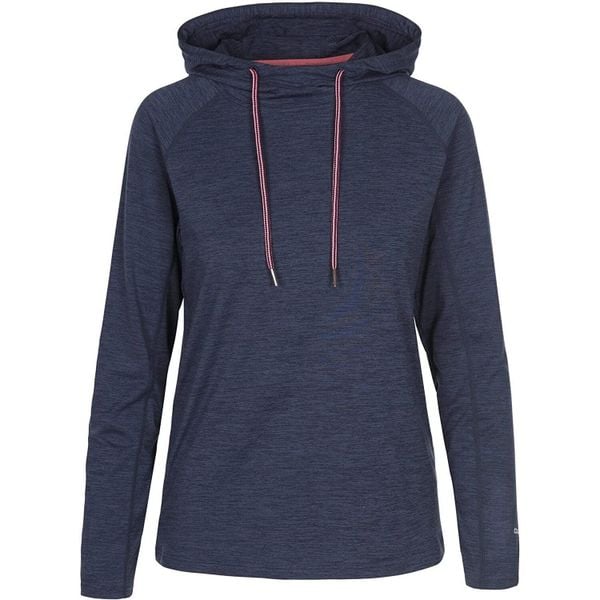 Bluza Z Kapturem Damska Hattie Active. Niebieskie bluzy damskie Trespass, bez wzorów, z dzianiny, bez ramiączek, z kapturem. Za 122.99 zł.