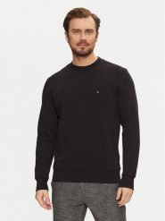 Tommy Hilfiger Bluza Essential MW0MW37237 Czarny Regular Fit. Czarne bluzy męskie Tommy Hilfiger, m, bez wzorów, z bawełny, bez ramiączek, bez kaptura. Za 289.99 zł.