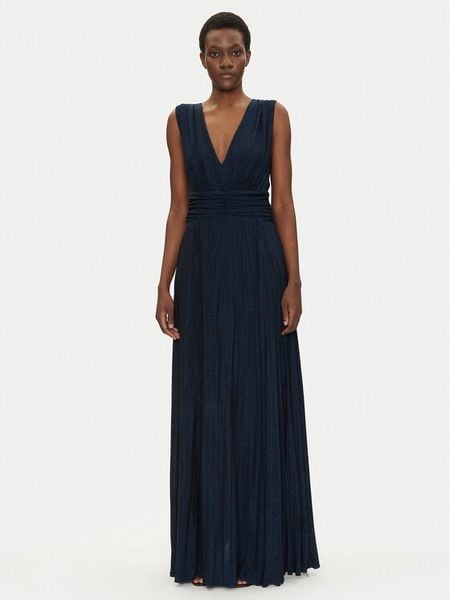 Gaudi Sukienka wieczorowa 511FD14005 Granatowy Regular Fit. Niebieskie sukienki damskie Gaudi, s, bez wzorów, z syntetyku, wizytowe, bez kołnierzyka, bez ramiączek. Za 539.99 zł.