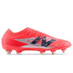 Korki męskie New Balance FURON PRO SG V8 SF2SMP8 – czerwone. Czerwone buty sportowe męskie New Balance, bez wzorów, z włókna, bez zapięcia, na fitness i siłownię. Za 649.99 zł.