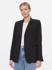 Tommy Hilfiger Marynarka WW0WW39977 Czarny Regular Fit. Czarne marynarki i żakiety damskie Tommy Hilfiger, bez wzorów, z syntetyku, bez kołnierzyka, bez ramiączek. Za 839.99 zł.