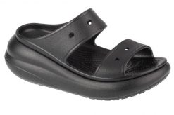 Sandały CROCS CRUSH SANDAL Czarny. Czarne sandały damskie Crocs, bez wzorów, z gumy, bez obcasa, bez zapięcia. Za 249.99 zł.