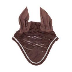 Czapka przeciwlotnicza z dżetami Kavalkade. Brązowe czapki damskie KAVALKADE, bez wzorów, eleganckie. Za 142.00 zł.