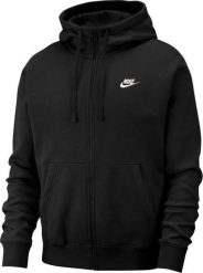 Nike Bluza męska Nsw Club Hoodie FZ czarna r. L (BV2645-010). Czarne bluzy męskie Nike, l, bez wzorów, bez kaptura. Za 272.45 zł.