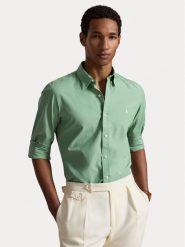 Polo Ralph Lauren Koszula 710929348500 Turkusowy Slim Fit. Niebieskie koszule męskie Polo Ralph Lauren, m, bez wzorów, z bawełny, bez kołnierzyka, bez ramiączek. Za 639.99 zł.