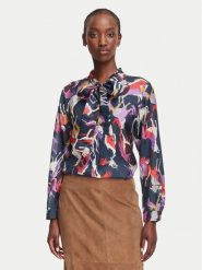 Marella Koszula Snastro 2623116104 Granatowy Regular Fit. Niebieskie koszule damskie Marella, bez wzorów, z jedwabiu, bez kołnierzyka, bez ramiączek. Za 824.99 zł.