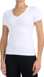 4f Koszulka damska 4F F3307 biała 4FWMM00TTSHF3307 10S M. Białe bluzki damskie 4F, m, bez wzorów, bez kołnierzyka, bez ramiączek. Za 43.18 zł.