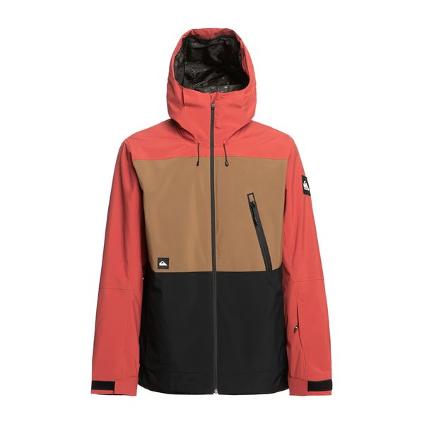 Kurtka snowboardowa męska Quiksilver Sycamore. Brązowe kurtki sportowe męskie Quiksilver, na zimę, m, bez wzorów, bez kaptura, narciarskie. Za 649.99 zł.