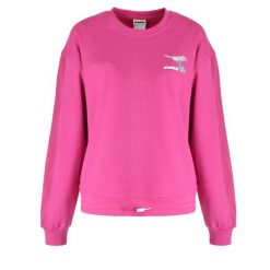 Bluza damska DIADORA L.SWEAT FLOSS. Czerwone bluzy damskie Diadora, l, bez wzorów, bez ramiączek, bez kaptura. Za 99.99 zł.