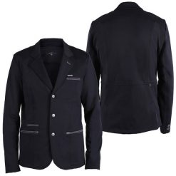 Kurtka do jazdy konnej QHP Perry. Czarne kurtki męskie QHP, m, z aplikacjami, z elastanu, klasyczne, bez kaptura. Za 532.00 zł.