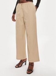 Brave Soul Spodnie materiałowe LTRW-272LIBBYST Beżowy Straight Fit. Brązowe spodnie materiałowe damskie Brave Soul, bez wzorów, z bawełny. Za 149.99 zł.