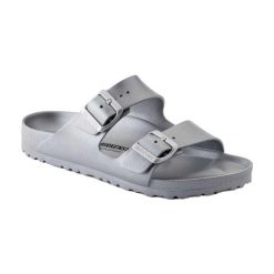 Sandały Męskie Arizona. Szare buty zimowe męskie Birkenstock, bez wzorów, bez obcasa, bez zapięcia. Za 362.99 zł.