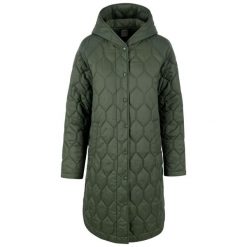 Kurtka Damska Phase Padded Jacket. Zielone kurtki sportowe damskie Trespass, m, bez wzorów, z puchu, bez ramiączek, bez kaptura, trekkingowe. Za 288.99 zł.