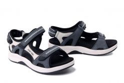 JOSEF SEIBEL 97302 TE380 507 Estelle 02 dunkelblau-multi, sandały damskie. Niebieskie sandały damskie Josef Seibel, bez wzorów, ze skóry, bez obcasa, bez zapięcia. Za 348.42 zł.