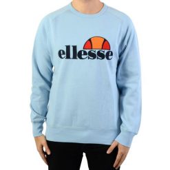 Sweter Ellesse Heritage EH H Crew Neck UNI - Mężczyźni. Niebieskie swetry męskie Ellesse, m, bez wzorów, z bawełny, bez kołnierzyka, bez ramiączek. W wyprzedaży za 172.65 zł.