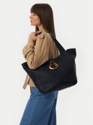 Guess Torebka Camden HWBB93 08240 Czarny. Czarne shopperki damskie Guess, z aplikacjami, ze skóry, bez dodatków. Za 714.99 zł.