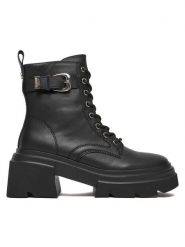 Steve Madden Trzewiki Braker SM11005039 Czarny. Czarne botki damskie Steve Madden, bez wzorów, ze skóry, bez obcasa, na słupku, bez zapięcia. Za 769.99 zł.