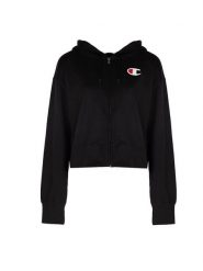 Bluza trekking damska. Czarne bluzy damskie Champion, xl, z aplikacjami, z bawełny, bez ramiączek, z kapturem. Za 187.00 zł.