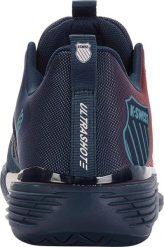 K-Swiss Tennis shoes for men K-SWISS ULTRASHOT 3 HB blue/red UK9,5/EU44. Czerwone buty sportowe męskie K-SWISS, bez wzorów, bez zapięcia. Za 555.44 zł.