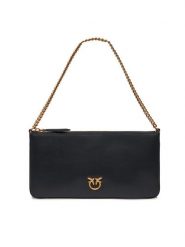 Pinko Torebka Horizontal Flat PE 24 PCPL 102747 A0F1 Czarny. Czarne torebki wizytowe damskie Pinko, bez wzorów, ze skóry, bez dodatków. Za 719.99 zł.