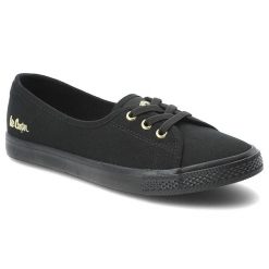 Trampki damskie Lee Cooper, cholewka z materiału tekstylnego elastyczne sznurówki na płaskiej podeszwie, czarne, LCW-26-02-4045L SVL-395. Czarne trampki i tenisówki damskie Lee Cooper, bez wzorów, bez zapięcia. Za 119.00 zł.