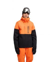 Kurtka śniegowa techniczna dla Mężczyzn TITANO 10K Pomarańczowy. Brązowe kurtki męskie Quiksilver, m, bez wzorów, z materiału, bez kaptura. Za 819.99 zł.