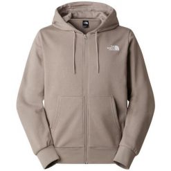 Bluza turystyczna męs The North Face M Simple Dome Light Regular Full Zip Hoodie. Szare bluzy męskie The North Face, m, bez wzorów, sportowe, bez ramiączek, bez kaptura. Za 299.00 zł.