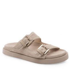 Klapki Eva Minge. Klapki damskie Eva Minge, bez wzorów, bez obcasa, bez zapięcia. Za 399.99 zł.